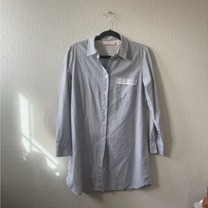 Victoria's Secret Blue Striped Nightshirt